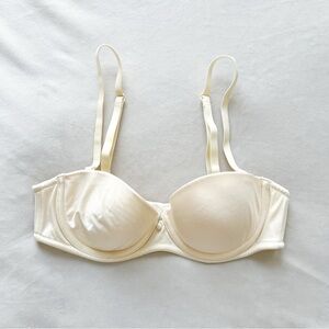 GAP Cream Molded Cup Satin Bra with Underwire - 34A
